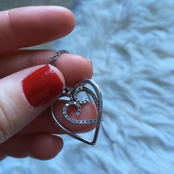 Zales Double Heart Necklace - Picture 4 of 7